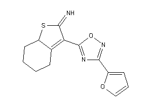 Image of [3-[3-(2-furyl)-1,2,4-oxadiazol-5-yl]-5,6,7,7a-tetrahydro-4H-benzothiophen-2-ylidene]amine