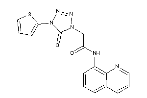 2-[5-keto-4-(2-thienyl)tetrazol-1-yl]-N-(8-quinolyl)acetamide
