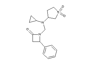 1-[[cyclopropyl-(1,1-diketothiolan-3-yl)amino]methyl]-4-phenyl-azetidin-2-one