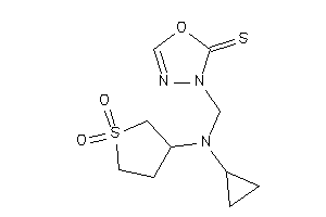 3-[[cyclopropyl-(1,1-diketothiolan-3-yl)amino]methyl]-1,3,4-oxadiazole-2-thione