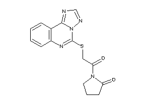 Image of 1-[2-([1,2,4]triazolo[1,5-c]quinazolin-5-ylthio)acetyl]-2-pyrrolidone