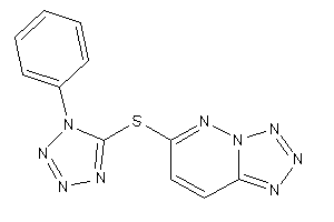 6-[(1-phenyltetrazol-5-yl)thio]tetrazolo[5,1-f]pyridazine