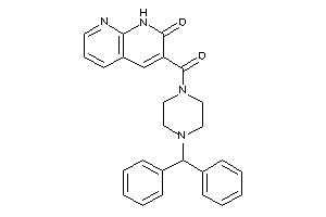 3-(4-benzhydrylpiperazine-1-carbonyl)-1H-1,8-naphthyridin-2-one