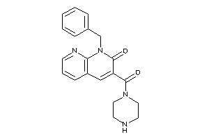 Image of 1-benzyl-3-(piperazine-1-carbonyl)-1,8-naphthyridin-2-one