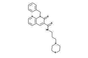 1-benzyl-2-keto-N-(3-morpholinopropyl)-1,8-naphthyridine-3-carboxamide
