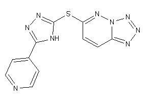 6-[[5-(4-pyridyl)-4H-1,2,4-triazol-3-yl]thio]tetrazolo[5,1-f]pyridazine