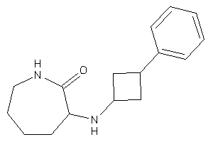 3-[(3-phenylcyclobutyl)amino]azepan-2-one