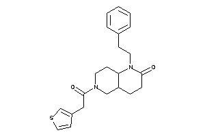 1-phenethyl-6-[2-(3-thienyl)acetyl]-4,4a,5,7,8,8a-hexahydro-3H-1,6-naphthyridin-2-one