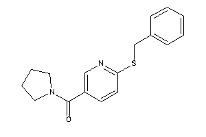 Image of [6-(benzylthio)-3-pyridyl]-pyrrolidino-methanone
