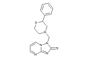 Image of 1-[(2-phenylmorpholino)methyl]-[1,2,4]triazolo[1,5-a]pyrimidine-2-thione
