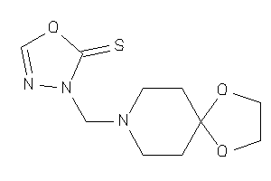 3-(1,4-dioxa-8-azaspiro[4.5]decan-8-ylmethyl)-1,3,4-oxadiazole-2-thione