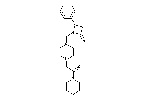 1-[[4-(2-keto-2-piperidino-ethyl)piperazino]methyl]-4-phenyl-azetidin-2-one