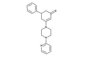 Image of 5-phenyl-3-[4-(2-pyridyl)piperazino]cyclohex-2-en-1-one
