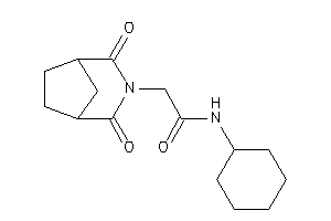 Image of N-cyclohexyl-2-(2,4-diketo-3-azabicyclo[3.2.1]octan-3-yl)acetamide