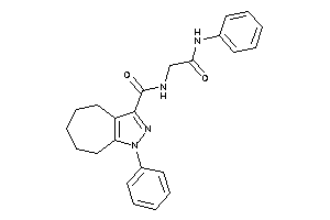 N-(2-anilino-2-keto-ethyl)-1-phenyl-5,6,7,8-tetrahydro-4H-cyclohepta[c]pyrazole-3-carboxamide