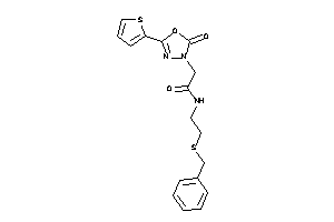 N-[2-(benzylthio)ethyl]-2-[2-keto-5-(2-thienyl)-1,3,4-oxadiazol-3-yl]acetamide