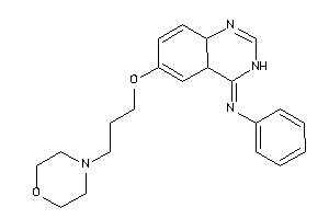[6-(3-morpholinopropoxy)-4a,8a-dihydro-3H-quinazolin-4-ylidene]-phenyl-amine