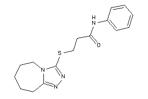 N-phenyl-3-(6,7,8,9-tetrahydro-5H-[1,2,4]triazolo[4,3-a]azepin-3-ylthio)propionamide