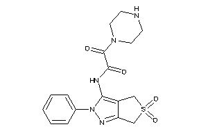 Image of N-(5,5-diketo-2-phenyl-4,6-dihydrothieno[3,4-c]pyrazol-3-yl)-2-keto-2-piperazino-acetamide
