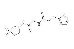 Image of N-[2-[(1,1-diketothiolan-3-yl)amino]-2-keto-ethyl]-2-(1H-1,2,4-triazol-5-ylthio)acetamide