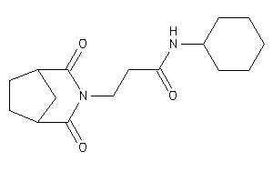 Image of N-cyclohexyl-3-(2,4-diketo-3-azabicyclo[3.2.1]octan-3-yl)propionamide