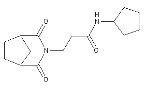 Image of N-cyclopentyl-3-(2,4-diketo-3-azabicyclo[3.2.1]octan-3-yl)propionamide