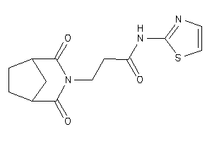 Image of 3-(2,4-diketo-3-azabicyclo[3.2.1]octan-3-yl)-N-thiazol-2-yl-propionamide
