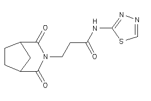 Image of 3-(2,4-diketo-3-azabicyclo[3.2.1]octan-3-yl)-N-(1,3,4-thiadiazol-2-yl)propionamide
