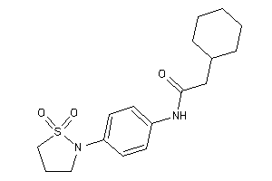Image of 2-cyclohexyl-N-[4-(1,1-diketo-1,2-thiazolidin-2-yl)phenyl]acetamide