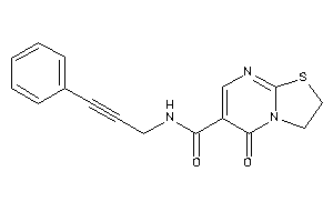 5-keto-N-(3-phenylprop-2-ynyl)-2,3-dihydrothiazolo[3,2-a]pyrimidine-6-carboxamide