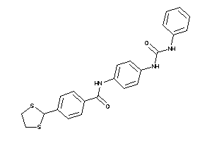 Image of 4-(1,3-dithiolan-2-yl)-N-[4-(phenylcarbamoylamino)phenyl]benzamide