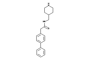 2-(4-phenylphenyl)-N-(4-piperidylmethyl)acetamide
