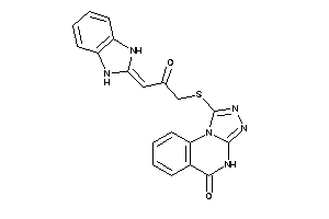 Image of 1-[[3-(1,3-dihydrobenzimidazol-2-ylidene)-2-keto-propyl]thio]-4H-[1,2,4]triazolo[4,3-a]quinazolin-5-one