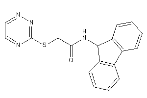 N-(9H-fluoren-9-yl)-2-(1,2,4-triazin-3-ylthio)acetamide