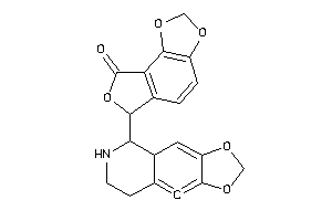 6-(5,6,7,8-tetrahydro-4aH-[1,3]dioxolo[4,5-g]isoquinolin-5-yl)-6H-furo[3,4-e][1,3]benzodioxol-8-one
