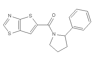 Image of (2-phenylpyrrolidino)-thieno[2,3-d]thiazol-5-yl-methanone