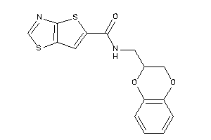 N-(2,3-dihydro-1,4-benzodioxin-3-ylmethyl)thieno[2,3-d]thiazole-5-carboxamide