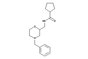 N-[(4-benzylmorpholin-2-yl)methyl]cyclopentanecarboxamide