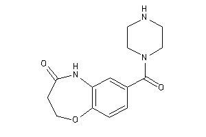 7-(piperazine-1-carbonyl)-3,5-dihydro-2H-1,5-benzoxazepin-4-one