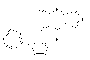 5-imino-6-[(1-phenylpyrrol-2-yl)methylene]-[1,2,4]thiadiazolo[4,5-a]pyrimidin-7-one
