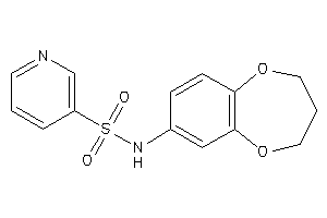 N-(3,4-dihydro-2H-1,5-benzodioxepin-7-yl)pyridine-3-sulfonamide