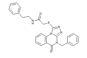Image of 2-[(4-benzyl-5-keto-[1,2,4]triazolo[4,3-a]quinazolin-1-yl)thio]-N-phenethyl-acetamide
