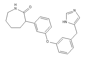 3-[3-[3-(1H-imidazol-5-ylmethyl)phenoxy]phenyl]azepan-2-one