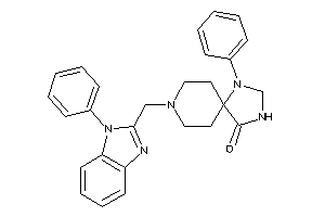 Image of 1-phenyl-8-[(1-phenylbenzimidazol-2-yl)methyl]-1,3,8-triazaspiro[4.5]decan-4-one