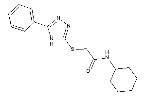 Image of N-cyclohexyl-2-[(5-phenyl-4H-1,2,4-triazol-3-yl)thio]acetamide