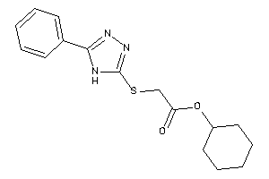 2-[(5-phenyl-4H-1,2,4-triazol-3-yl)thio]acetic Acid Cyclohexyl Ester