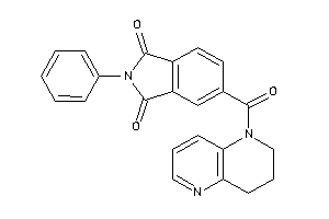 5-(3,4-dihydro-2H-1,5-naphthyridine-1-carbonyl)-2-phenyl-isoindoline-1,3-quinone