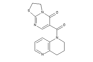 6-(3,4-dihydro-2H-1,5-naphthyridine-1-carbonyl)-2,3-dihydrothiazolo[3,2-a]pyrimidin-5-one