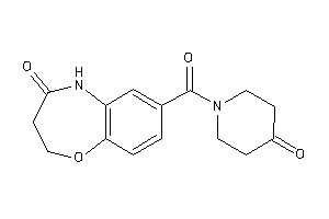 7-(4-ketopiperidine-1-carbonyl)-3,5-dihydro-2H-1,5-benzoxazepin-4-one