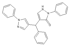 2-phenyl-4-[phenyl-(1-phenylpyrazol-4-yl)methyl]-3-pyrazolin-3-one